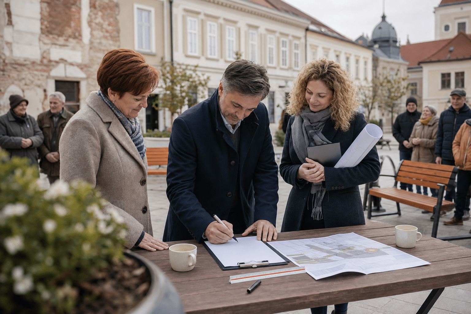 Városközpont fejlesztése: támogatási szerződés aláírása és az átfogó rehabilitáció előkészítése